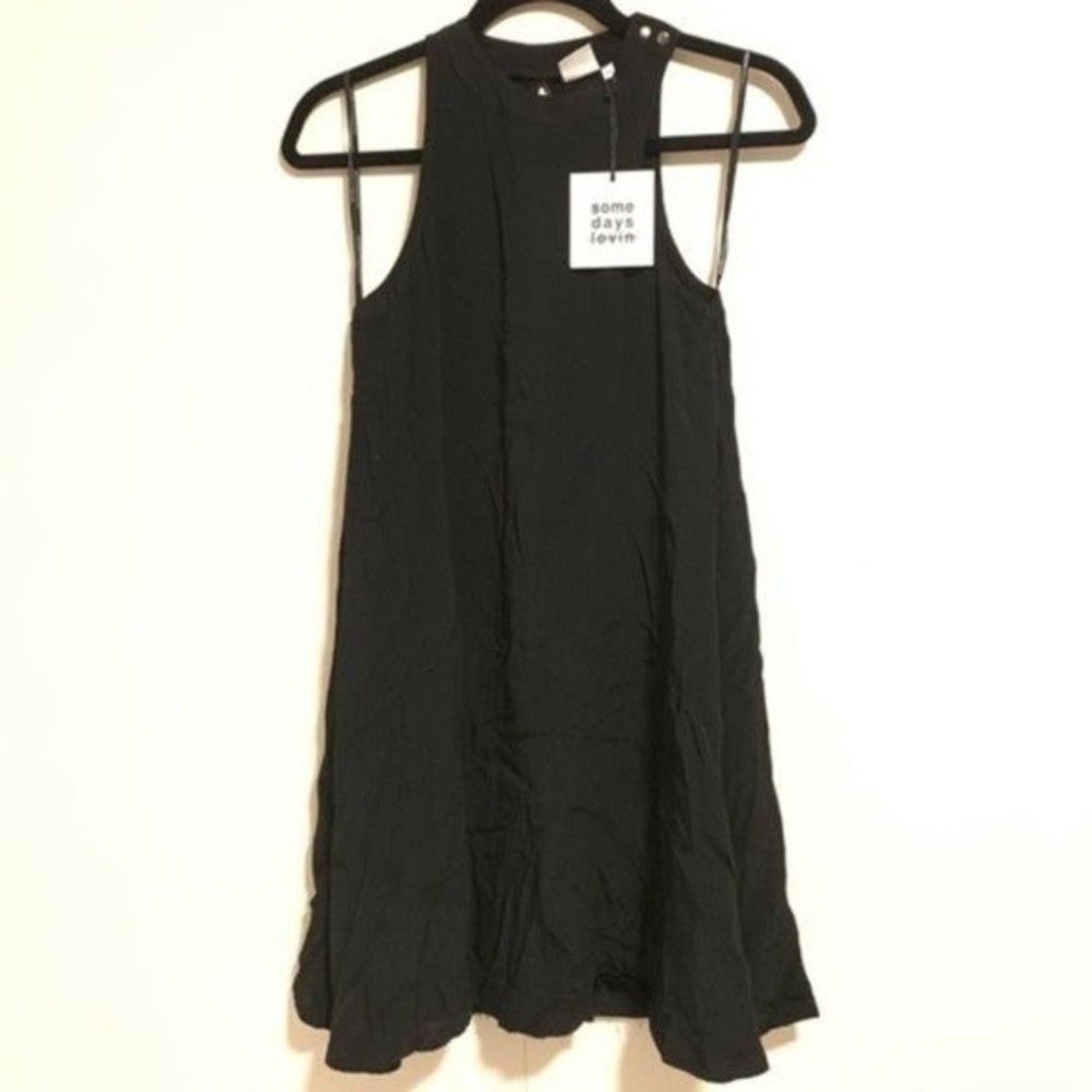 Somedays Lovin Black Sleeveless Trapeeze Dress